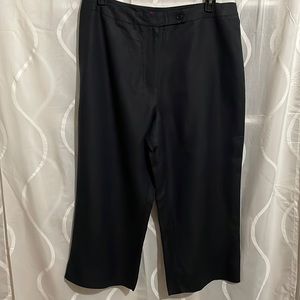 Jessica London 2 PC Black Linen Blend Pant Suit, Size 14